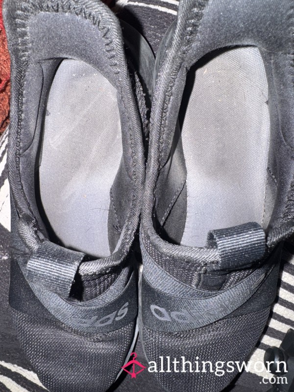 Worn Adidas Sneakers No Socks