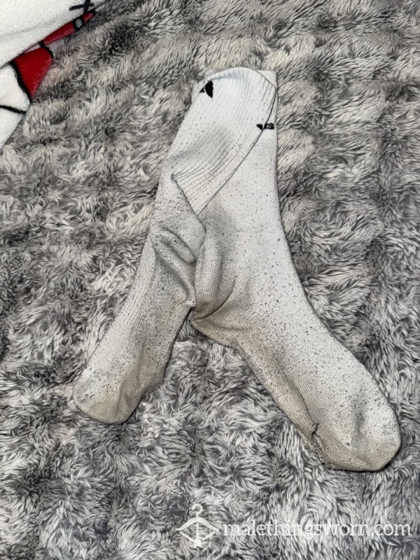Worn Adidas White Socks