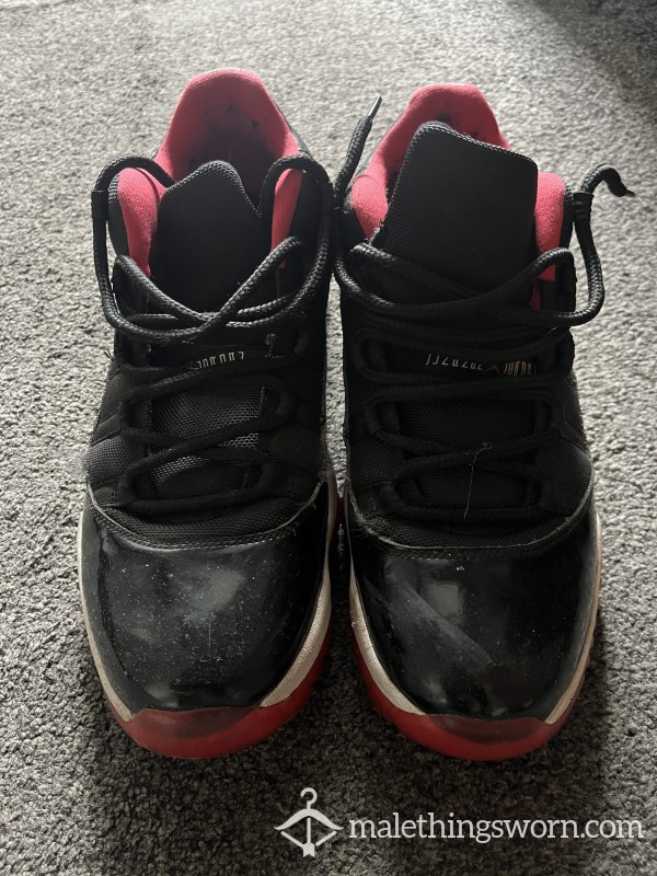 Worn Air Jordan 11 Low, Basketball Use (5+ Years)