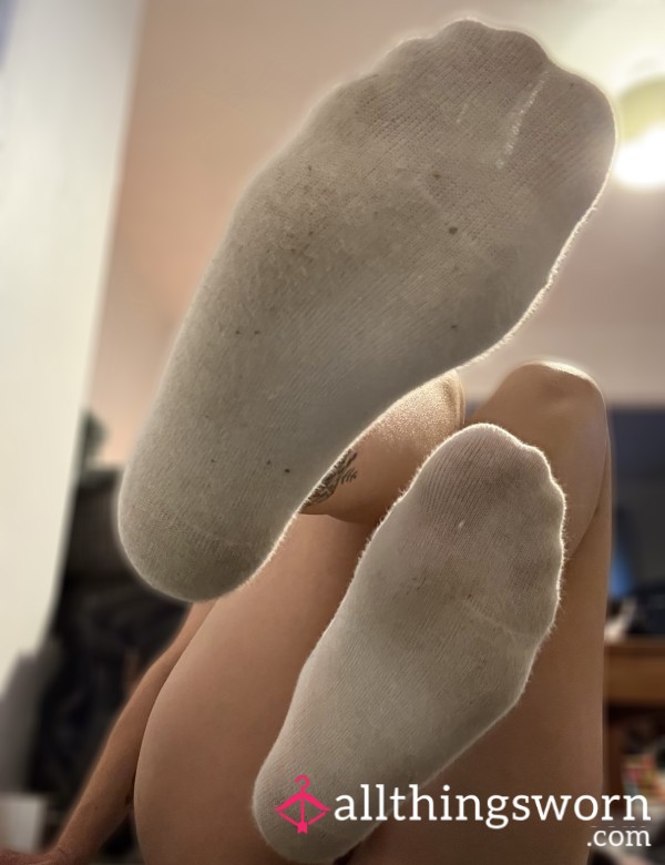 Worn All Day Sweaty Ankle Socks