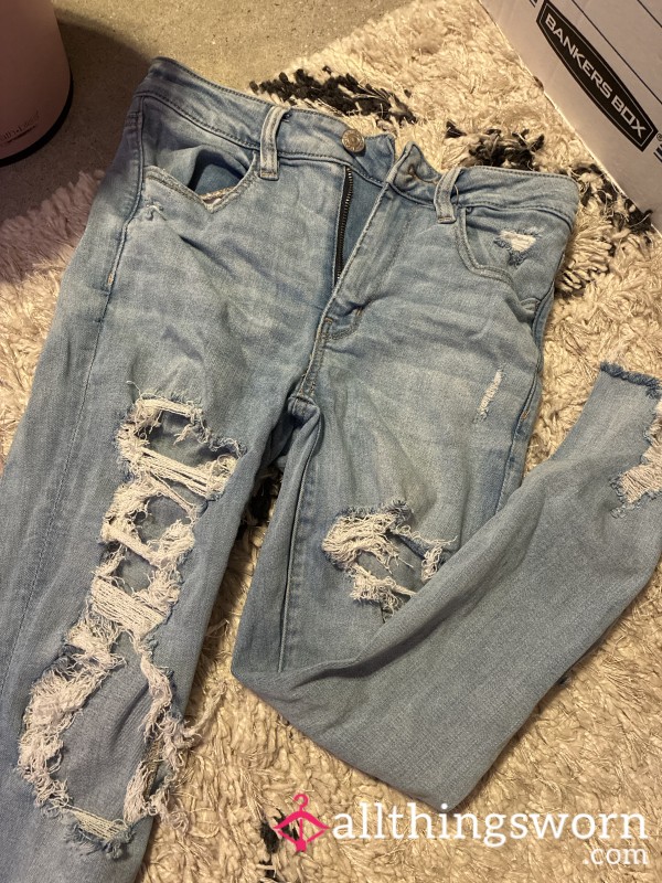 Worn American Eagle Jeans