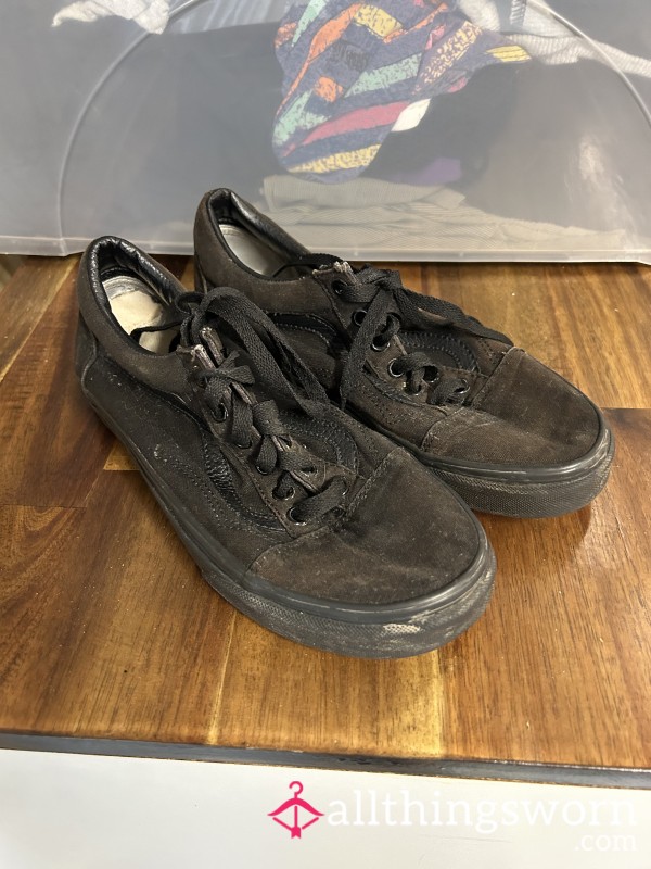 SALE! Worn And Faded Black Old School Vans