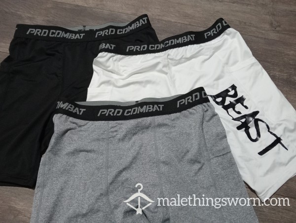 Compression Shorts, Sweat-Filled & Unwashed