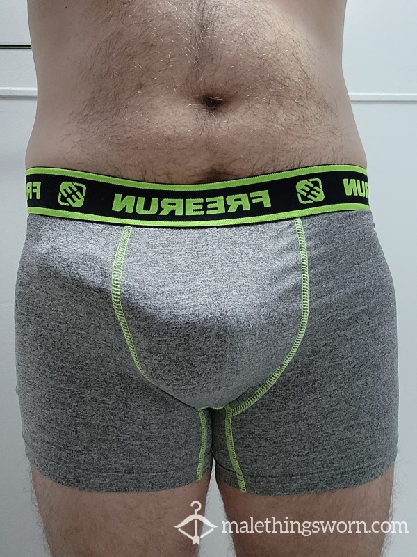 Worn And Stained Grey Trunks