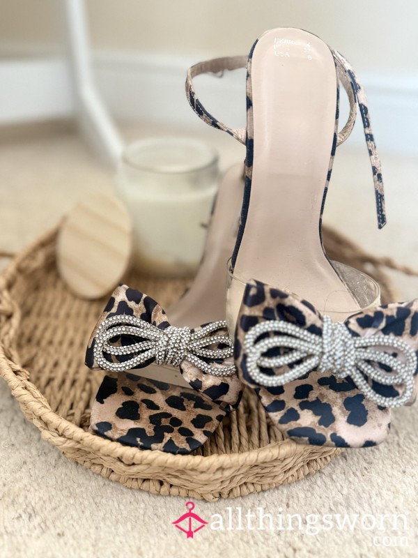 Worn Animal Print Heels
