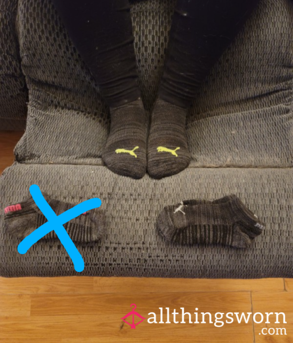 Worn A**orted Puma Ankle Socks