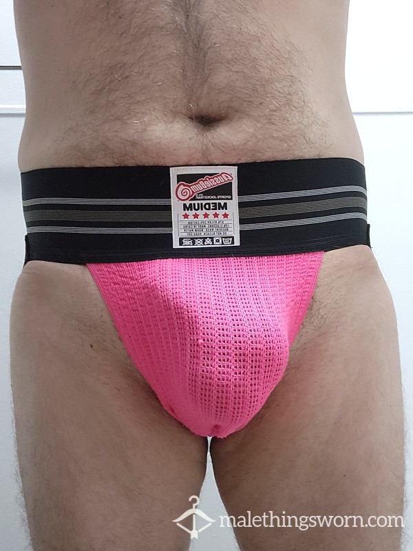 Worn Aussieb*m Pink Jockstrap