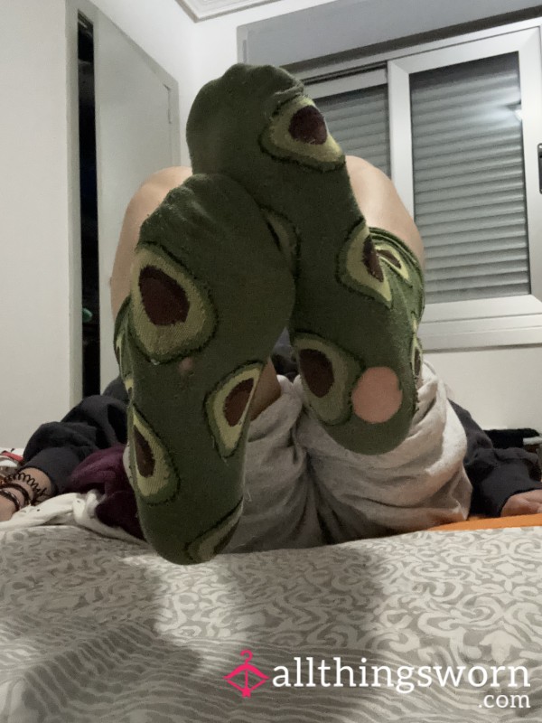 Worn Avocado Socks – Sweet Looks, Naughty Reality 🥑🔥