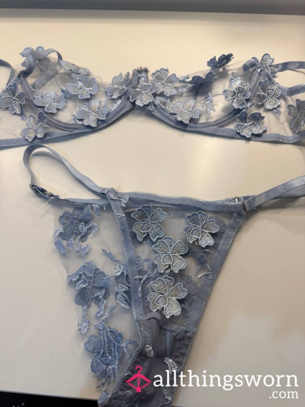 Worn Baby Blue Lingerie - 10 Years Old