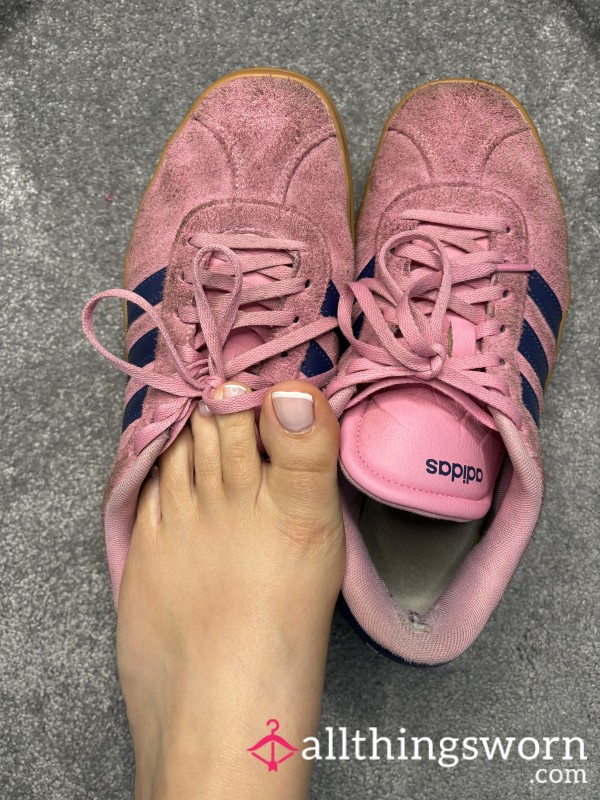 Worn Barefoot A LOT Adidas Trainers