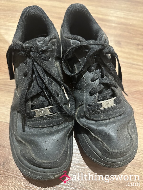 Worn Black Air Force