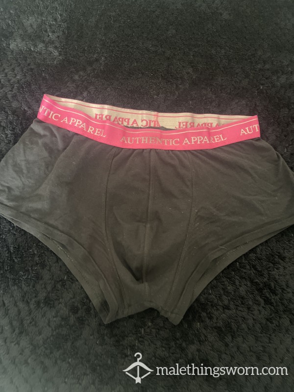 Worn Black Boxers, 2 Years Use