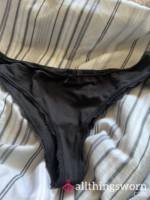 Worn Black  Brazilian Briefs