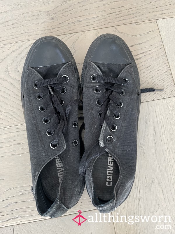 Worn Black Converse