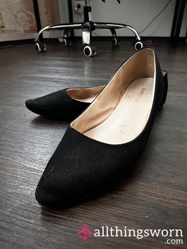 Worn Black Flats + Personal Story + Exclusive Video Set