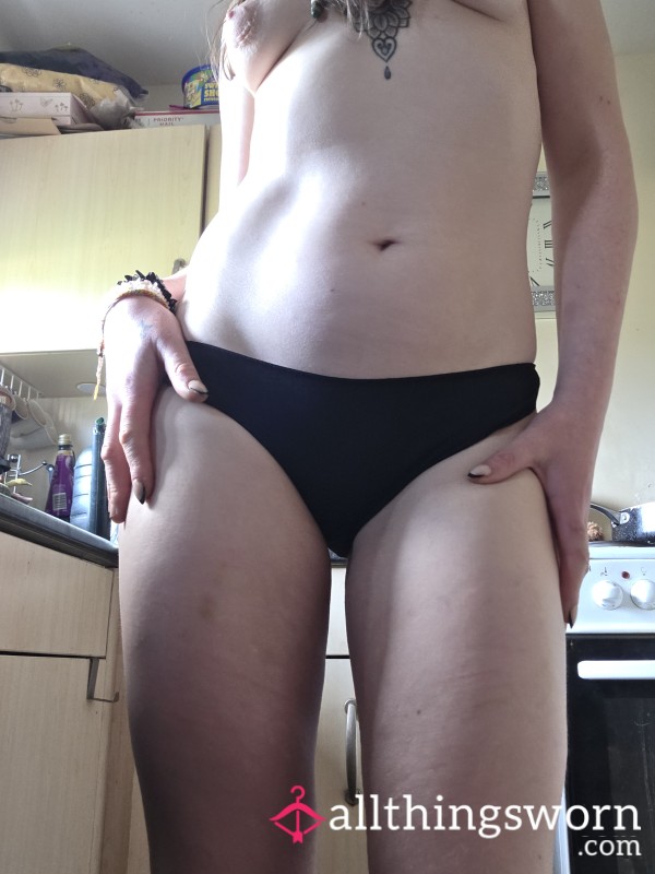 Worn Black Fullback Panties