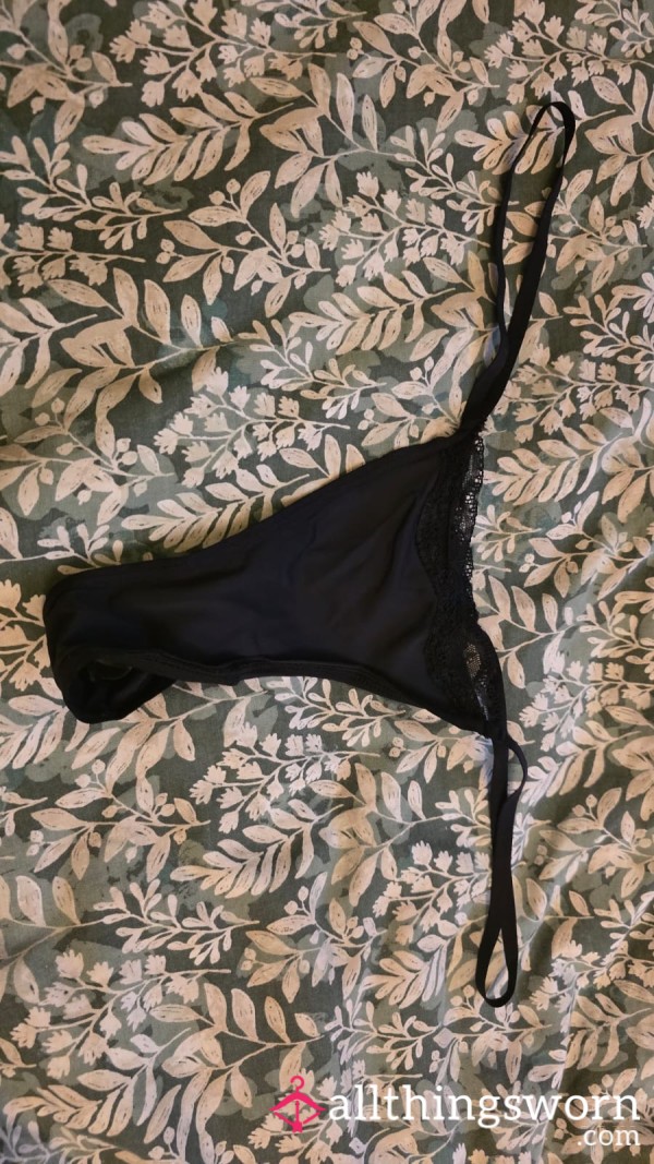 Worn Black G-string