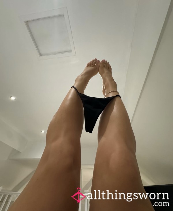 Worn Black G String