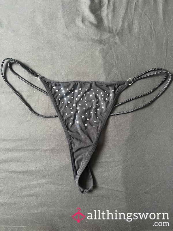 Worn Black G String