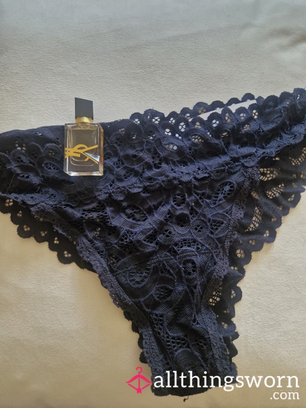 Worn Black Lace Knickers – Lightly Scented & Made Just For You
