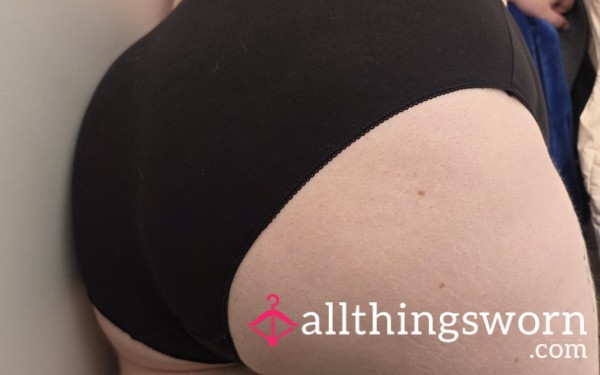 Worn Black Panties