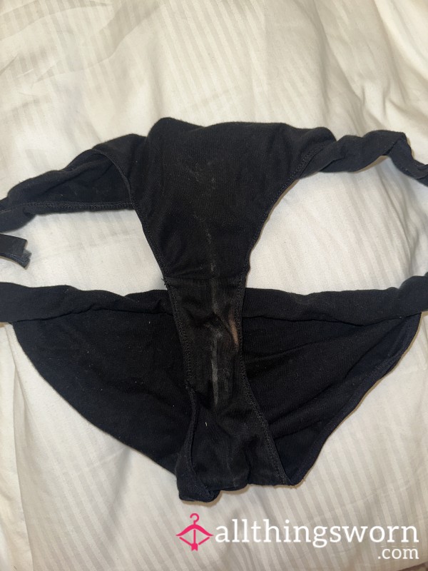 Worn Black Panties😍😮‍💨🥵