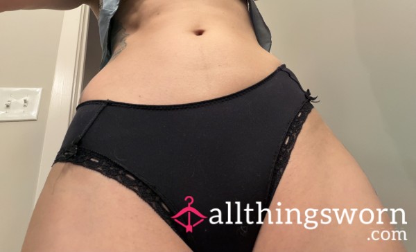 Worn Black Panties