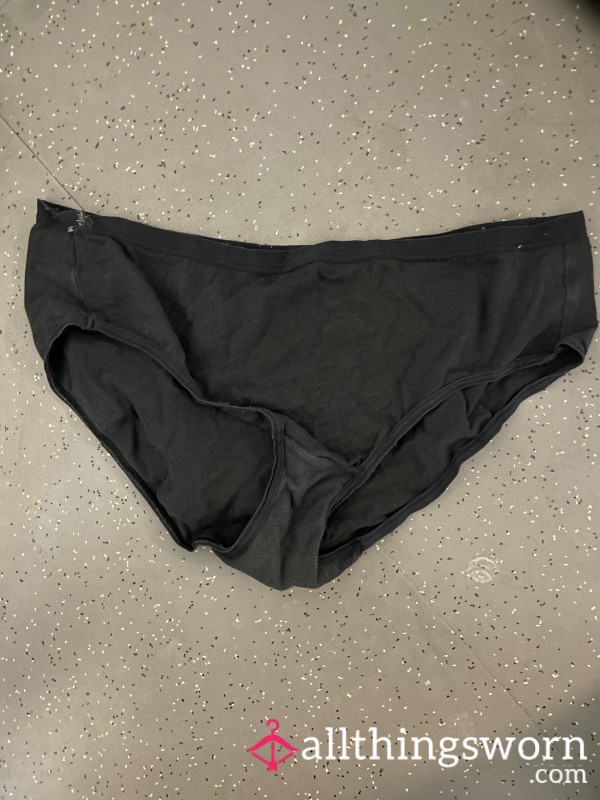 Worn Black Panties