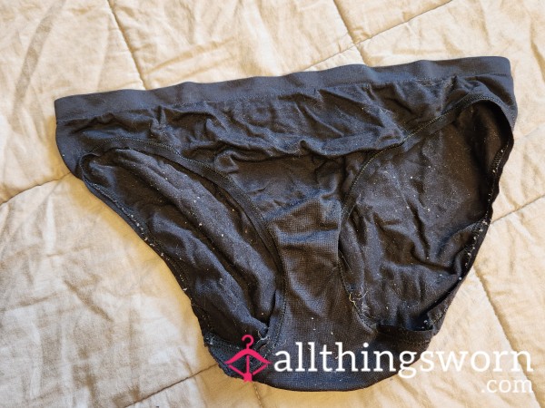 Worn Black Panties