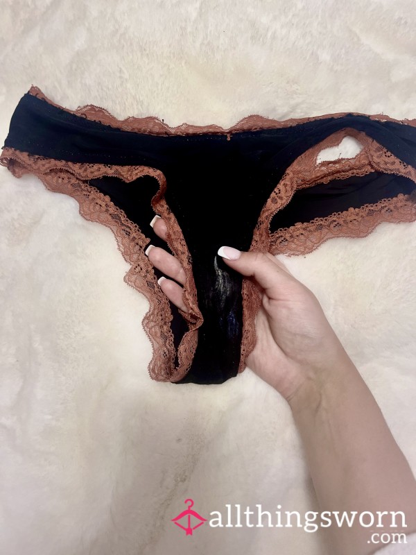Worn Black Panties After 11 Hours & Intense Workout