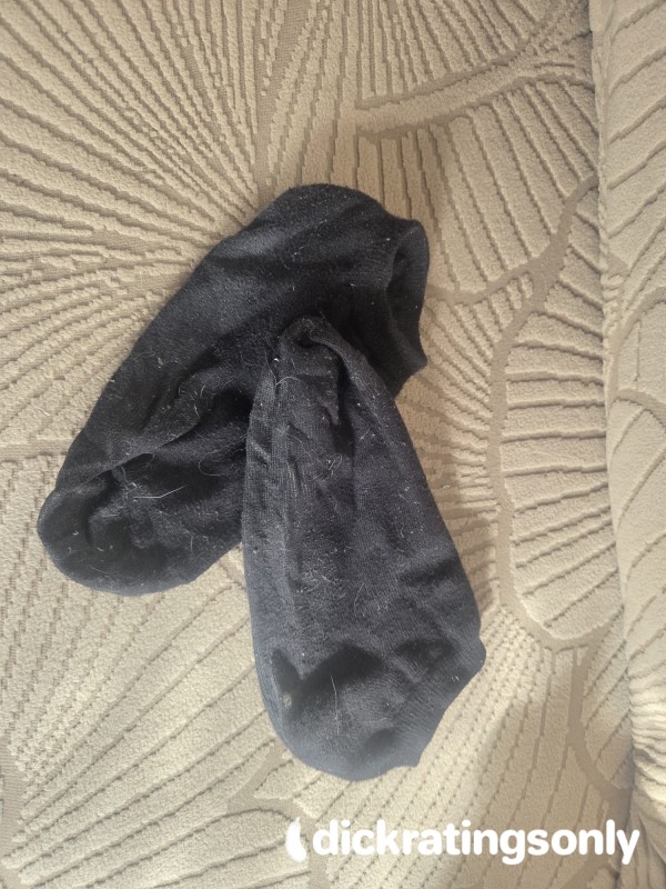 Worn Black Socks
