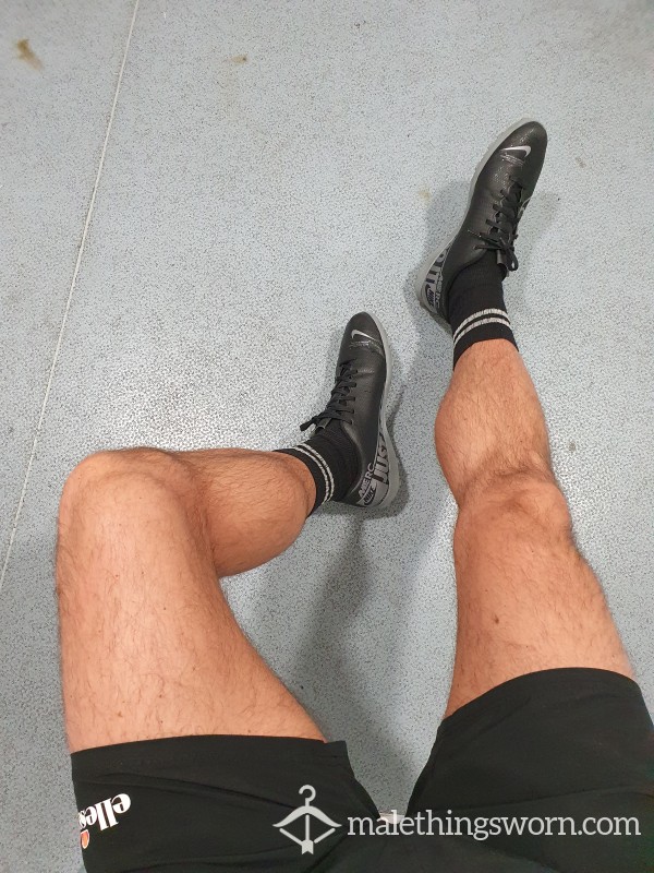 Worn Black Sport Socks