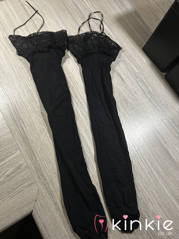 Worn Black Stockings From My Profile Picture