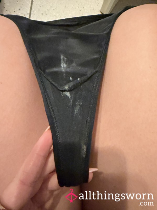 Worn Black Thong – Soft, Personal Scent