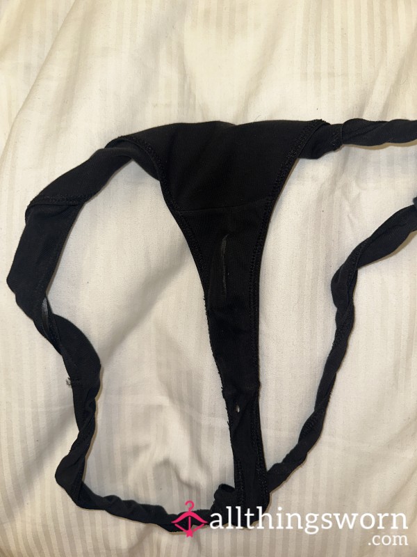 Worn Black Thongs😍🥵😮‍💨
