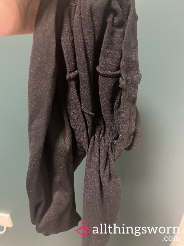 👣 Worn Black Tights 👣