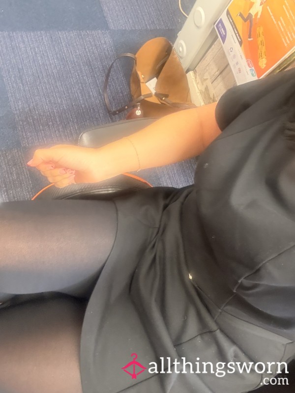 Worn Black Tights