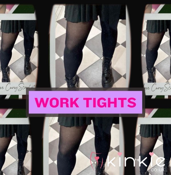 Worn Black Tights | Soft, Used & Real 🖤 (UK 16/L + Delivery Included)