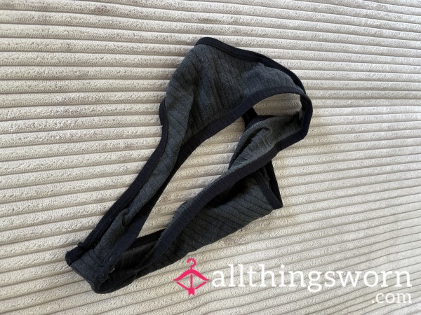 Worn Black Underwear – Active Day (Gym & Daily Wear)