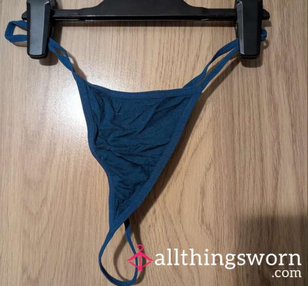 Worn Blue G Strong Thong