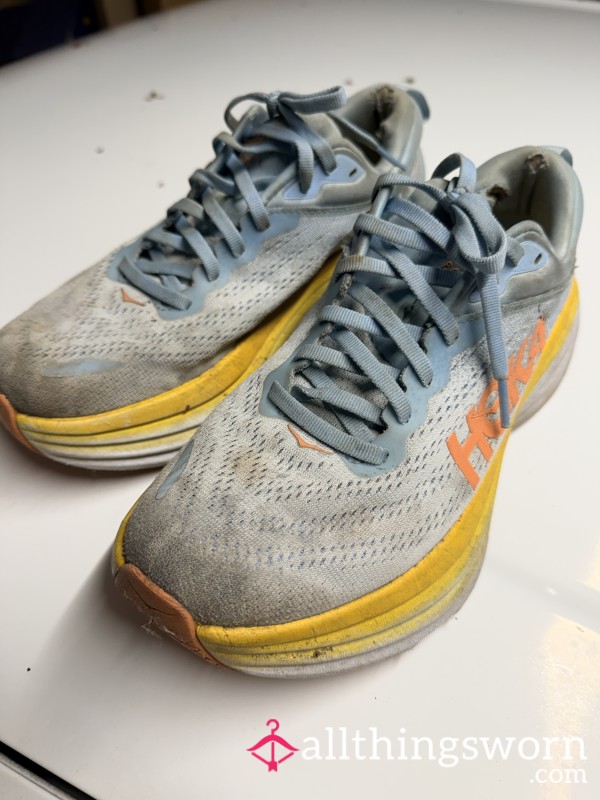 Worn Blue Sneakers…not For The Faint Of Heart 👣💦