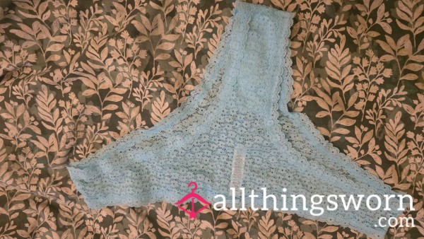 Worn Blue Thong