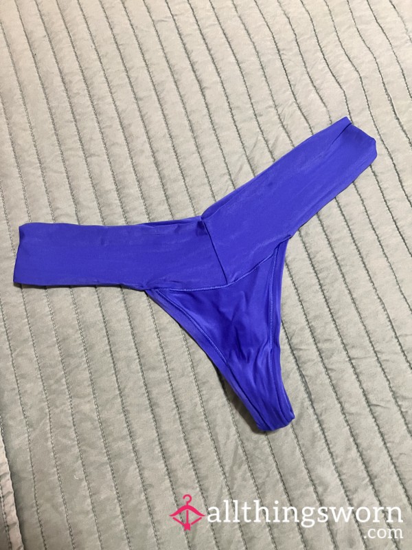 Worn Blue Thong