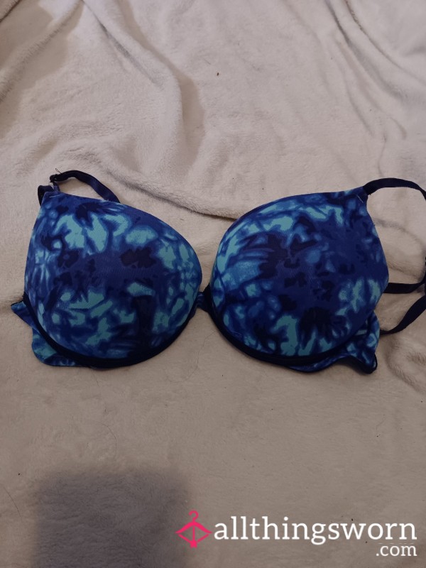 Worn Blue Tie-Dye Bra – Bright, Bouncy & Scented Just For You