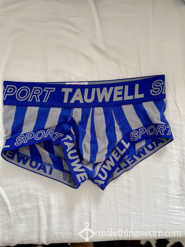 Worn Blue/grey Stripes Brief