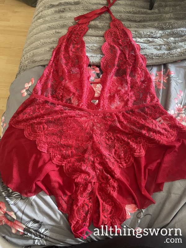 Worn Body Suit (red)