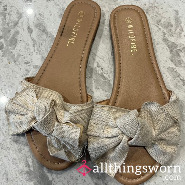 Worn Bow Sandals - 3 Years Worn