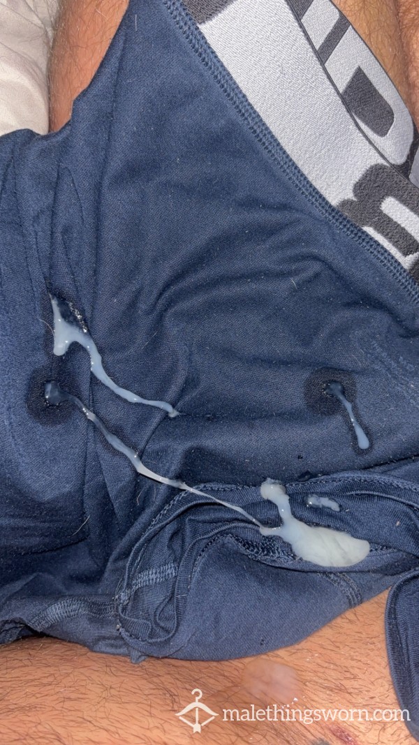 Worn Boxers With C*m