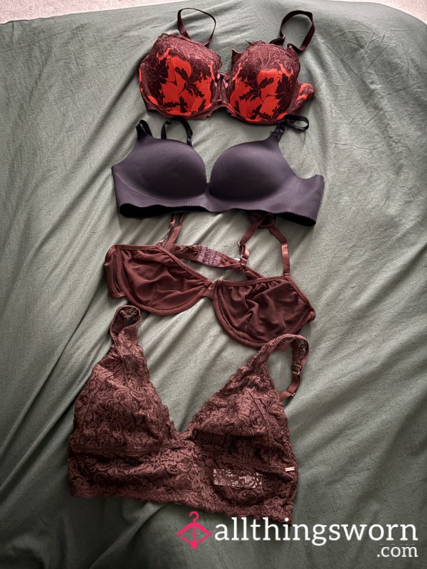 Worn Bras👙 - 8-12 Hour Busy Day Wear 🏃🏾‍♀️💨 (fresh Customs Available)