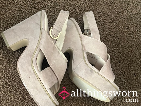 Worn Brown Heels
